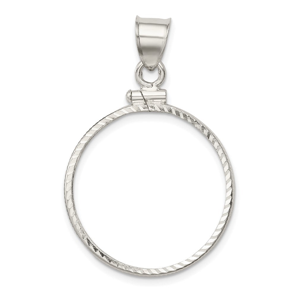 Solid;Diamond-cut;Polished;Sterling silver;Screw top