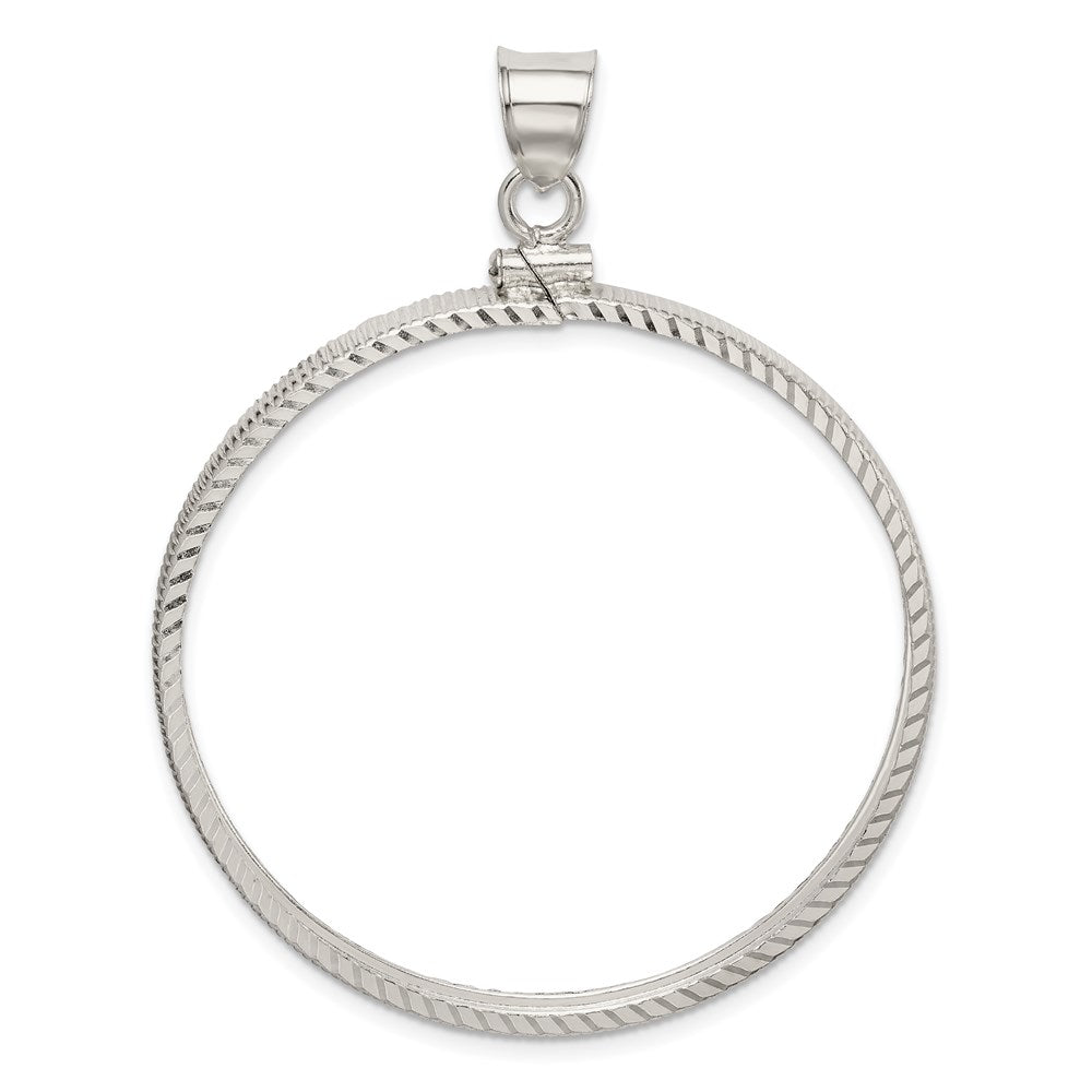 Solid;Diamond-cut;Polished;Sterling silver;Screw top
