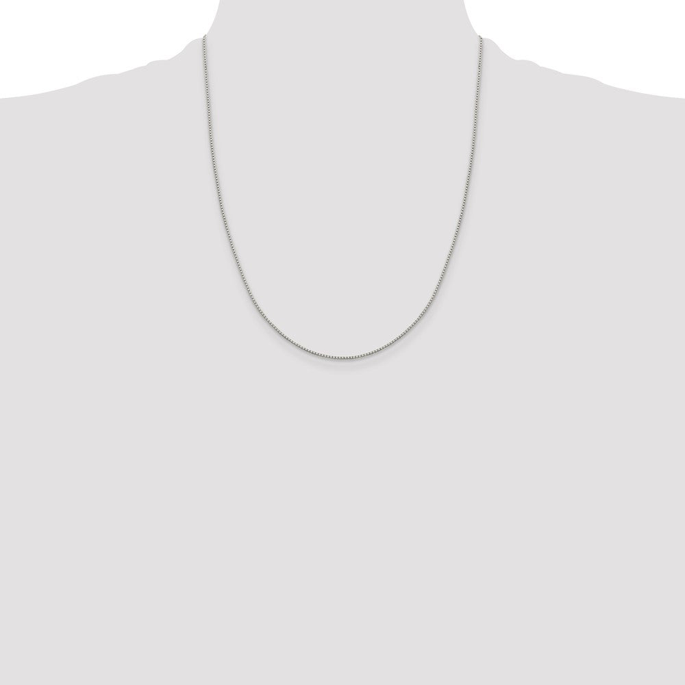 Sterling Silver 1.15mm 8 Sided w/4in ext. Box Chain