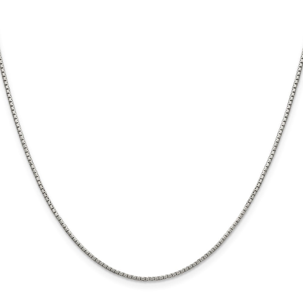 Sterling Silver 1.35mm 8 Sided w/4in ext. Box Chain