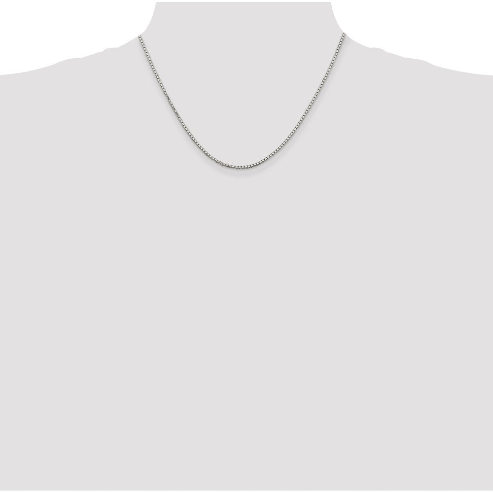 Sterling Silver 1.7mm 8 Sided Box Chain