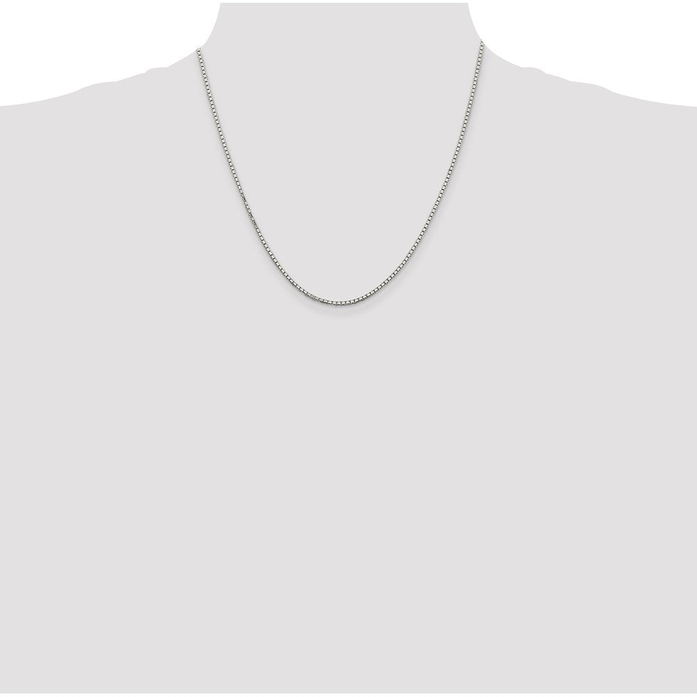 Sterling Silver 1.7mm 8 Sided Box Chain