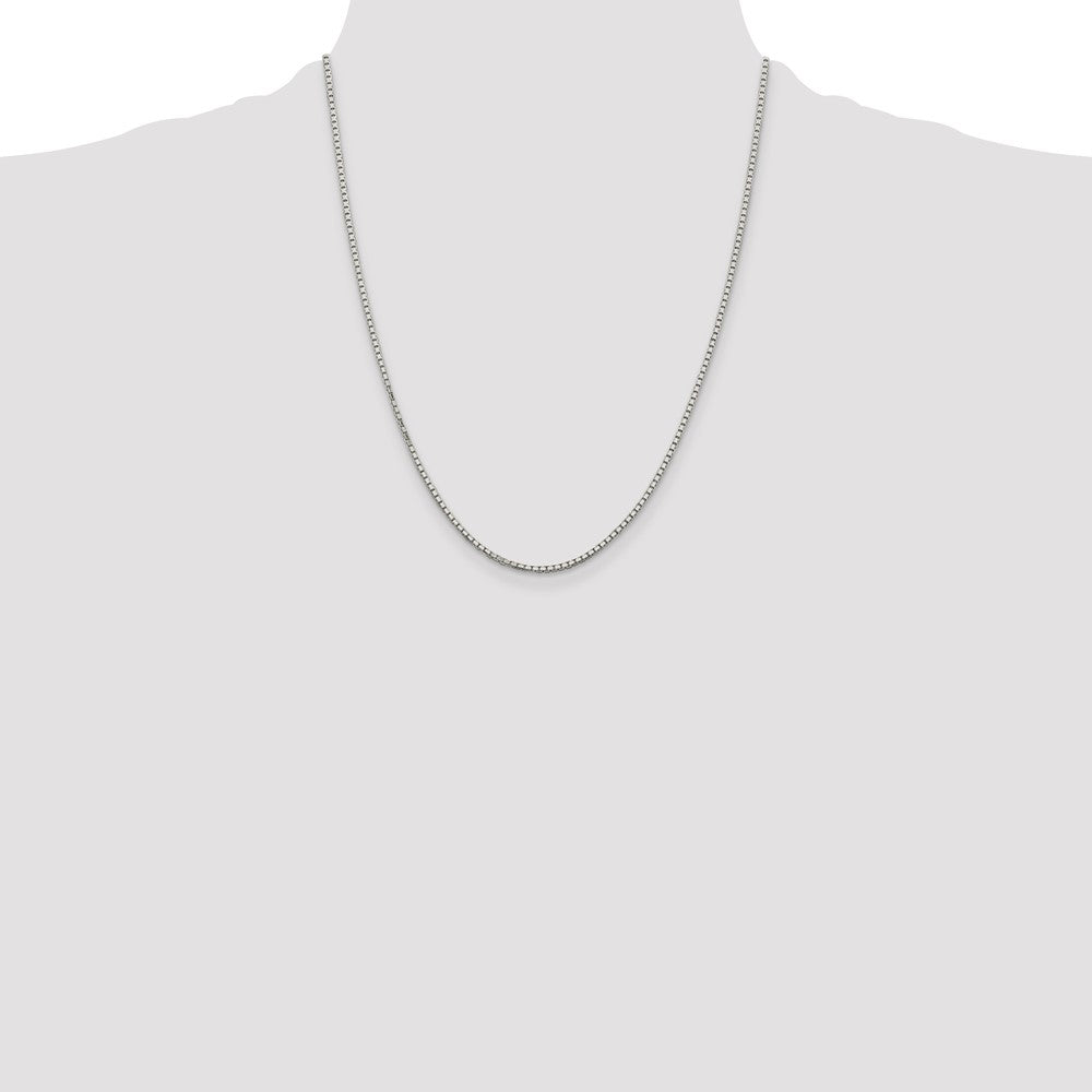 Sterling Silver 1.7mm 8 Sided Box Chain