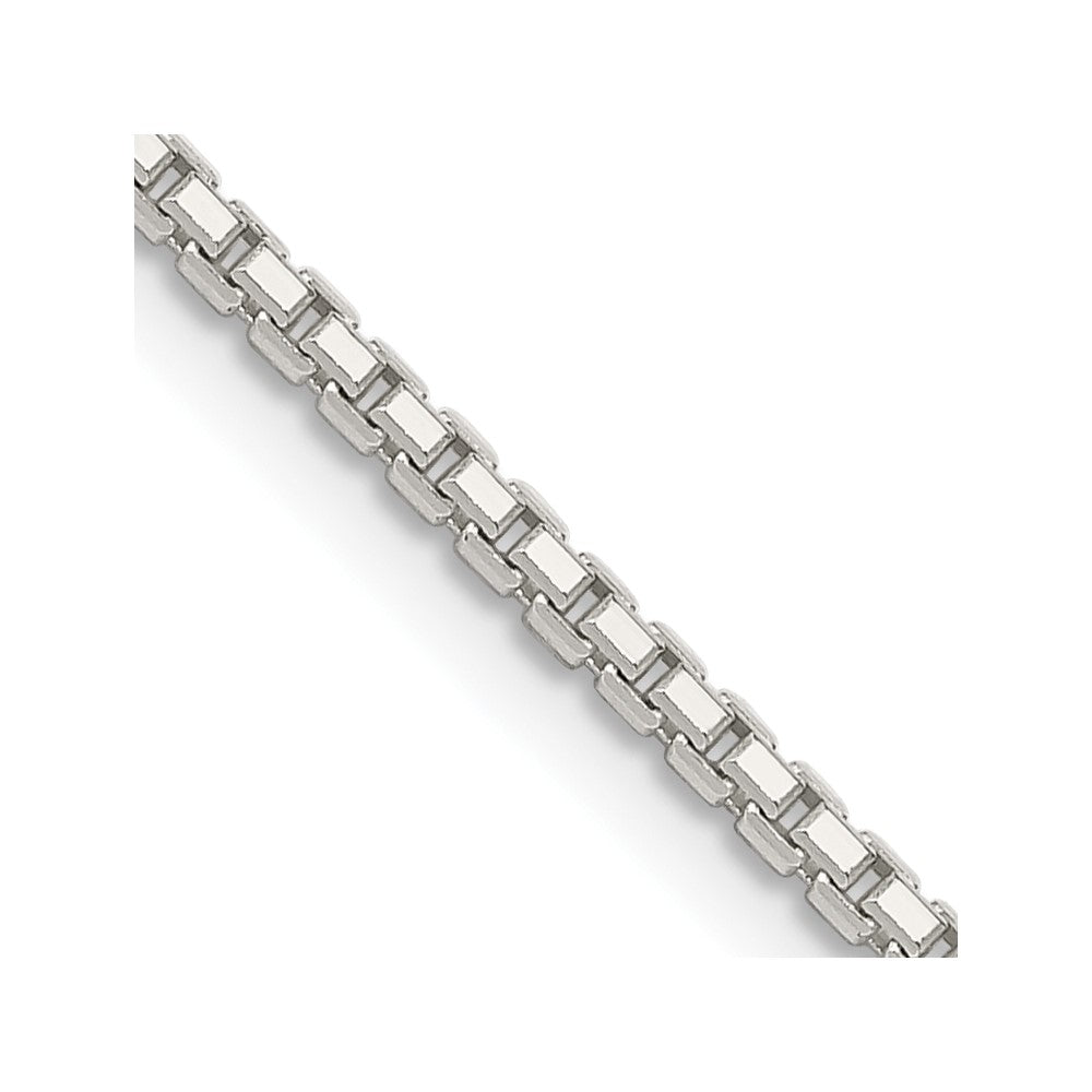 Solid;Diamond-cut;Polished;Lobster;Sterling silver;Box chain