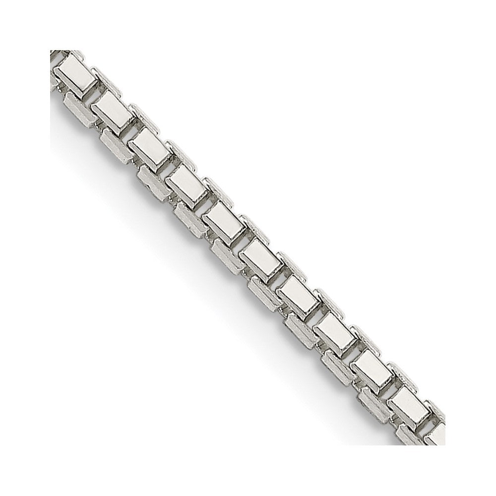 Solid;Diamond-cut;Polished;Lobster;Sterling silver;Box chain