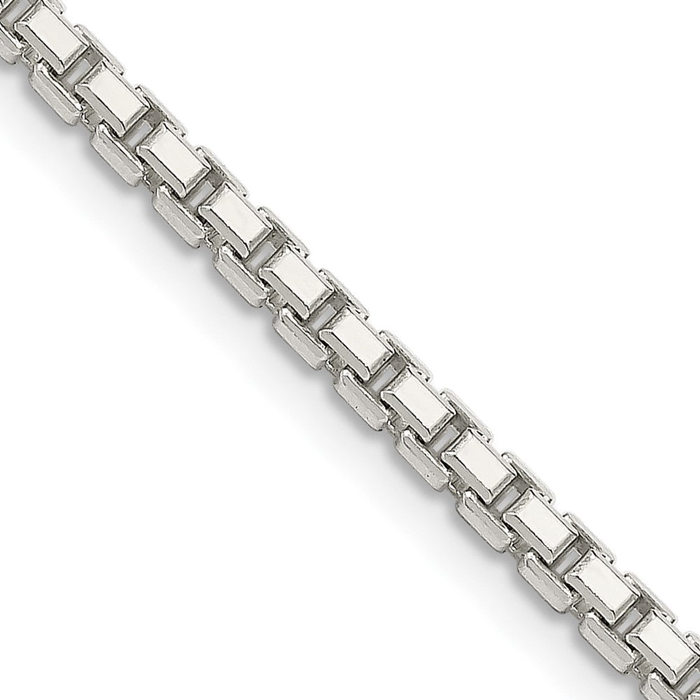 Solid;Diamond-cut;Polished;Lobster;Sterling silver;Box chain