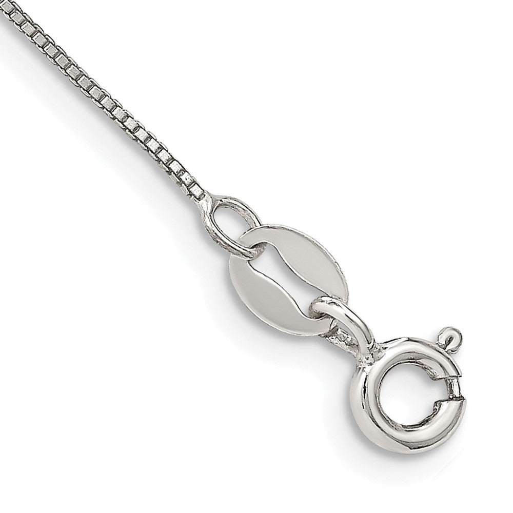 Solid;Polished;Spring Ring;Sterling silver;Box chain