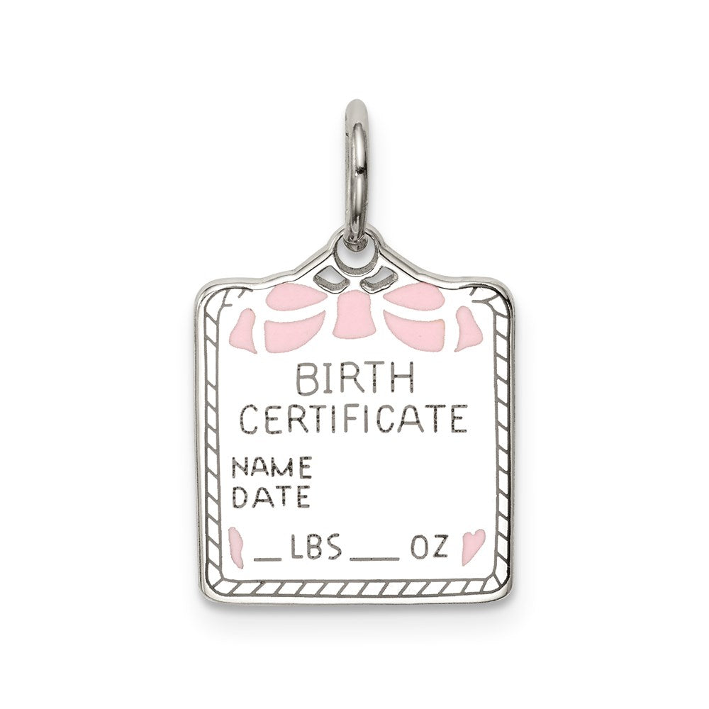 Solid;Casted;Polished;Engravable;Enamel;Sterling silver