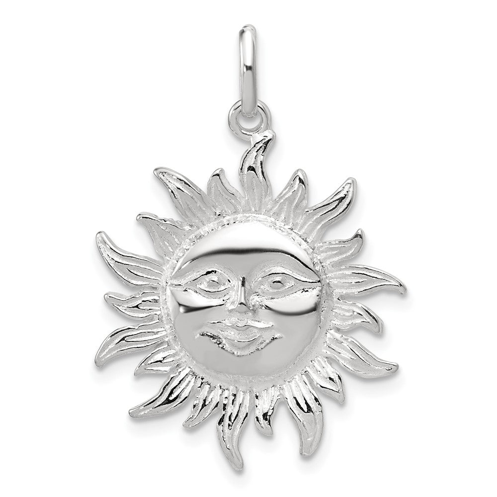 Solid;Casted;Polished;Sterling silver;Concave