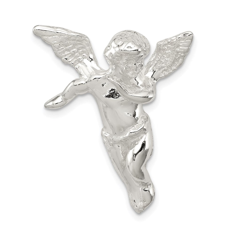 Solid;Casted;Polished;Sterling silver;Fits up to 4mm;Chain slide