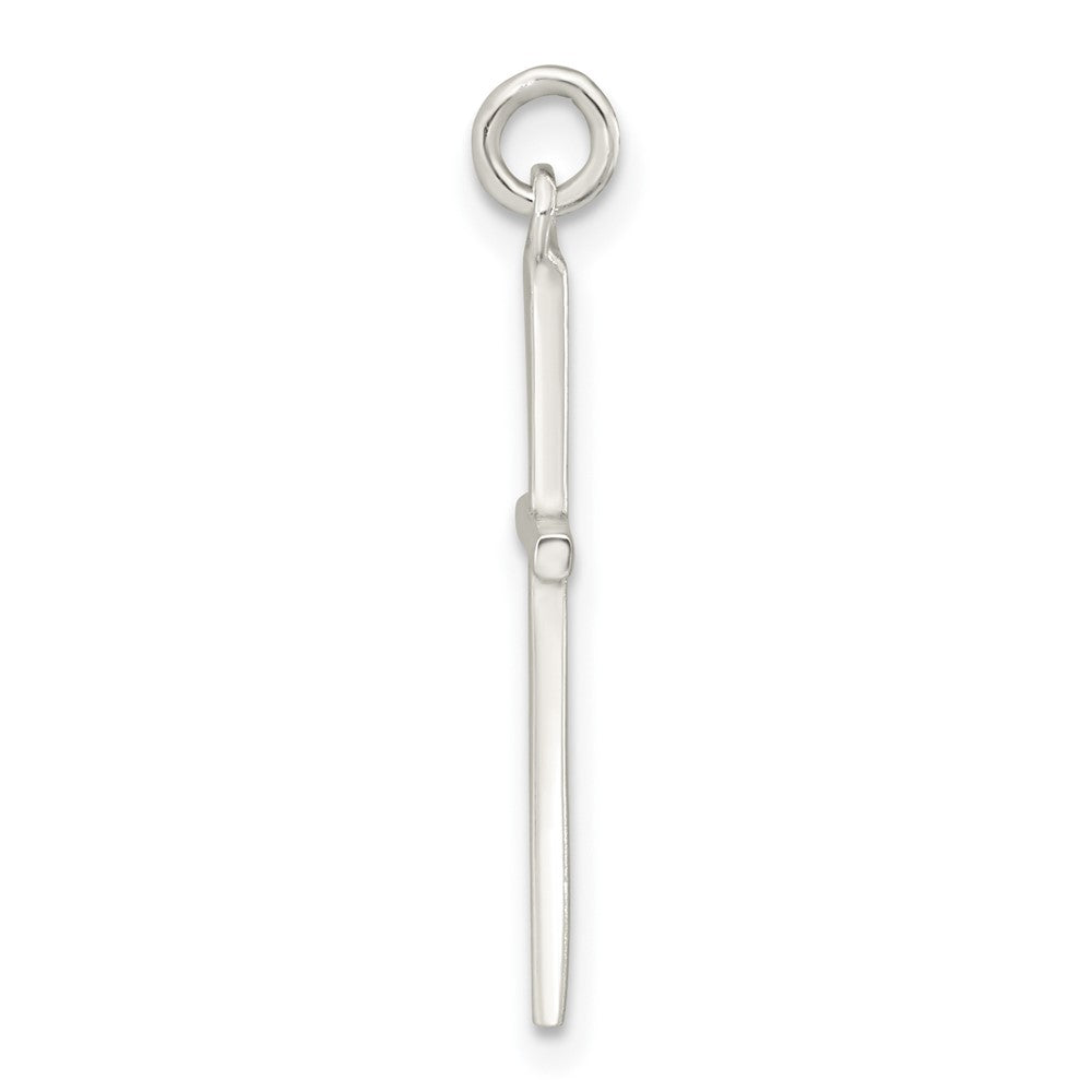 Sterling Silver Polished Cross Pendant
