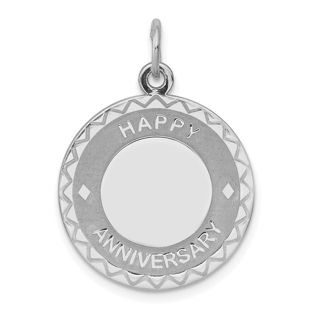 Solid;Die struck;Engravable;Polished back;Sterling silver;Round;Laser Etched;Fits up to 3mm