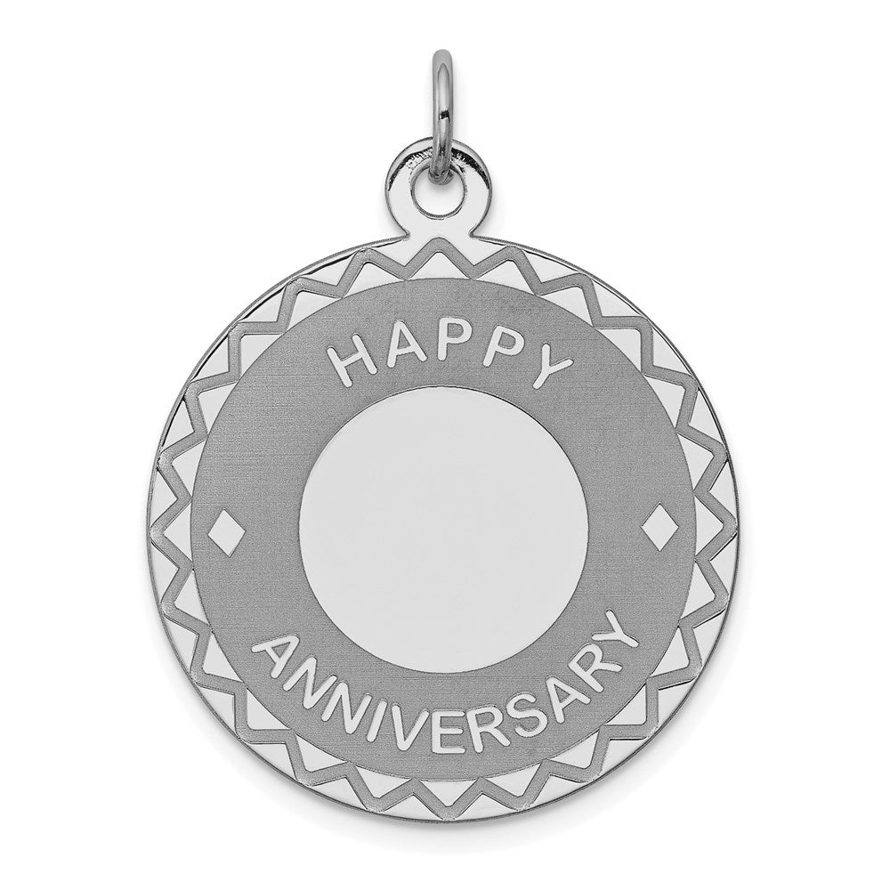 Solid;Die struck;Engravable;Polished back;Sterling silver;Round;Faceted;Fits up to 3mm