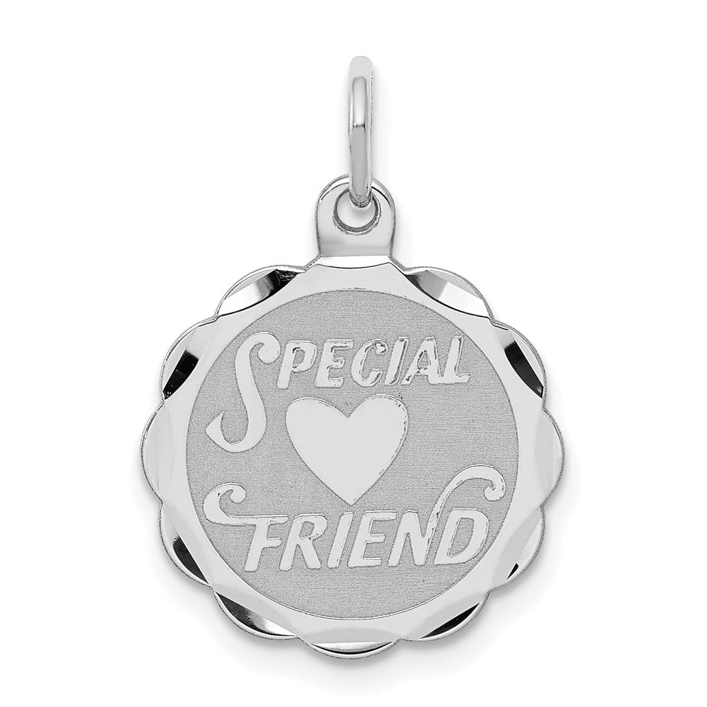 Solid;Die struck;Engravable;Polished back;Sterling silver;Round;Faceted;Polished & satin;Flat;Fits up to 3mm