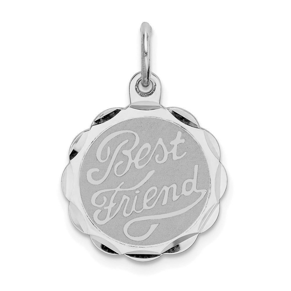 Solid;Die struck;Engravable;Polished back;Sterling silver;Round;Faceted;Polished & satin;Fits up to 3mm