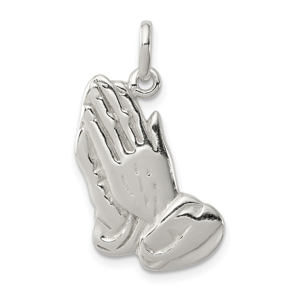 Solid;Casted;Polished;Flat back;Sterling silver
