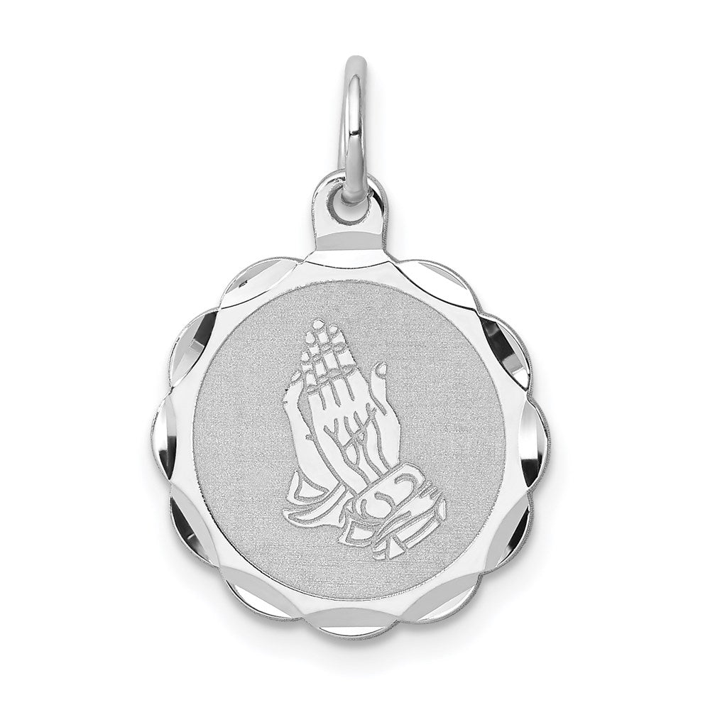 Solid;Polished;Engravable;Sterling silver;Faceted;Laser Etched