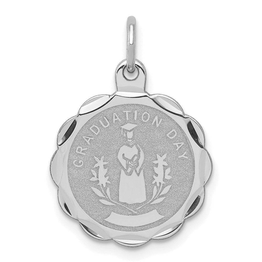 Solid;Die struck;Engravable;Sterling silver;Brocaded disc