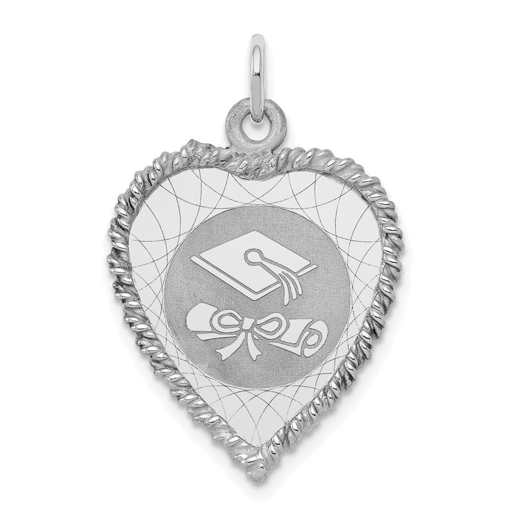 Solid;Die struck;Engravable;Sterling silver;Brocaded disc