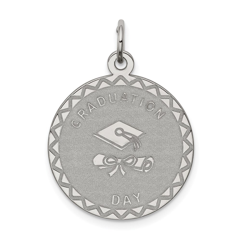 Solid;Die struck;Engravable;Sterling silver;Brocaded disc