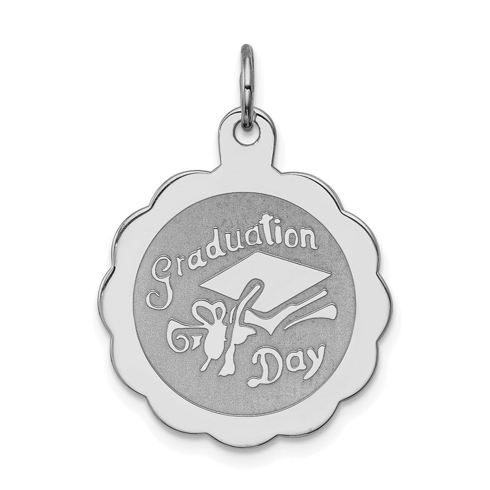 Solid;Die struck;Engravable;Sterling silver;Brocaded disc