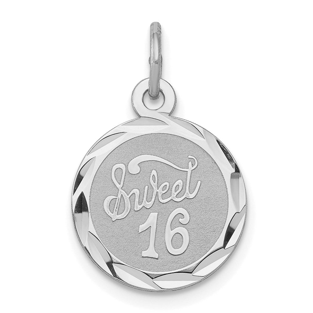 Solid;Die struck;Engravable;Sterling silver;Faceted