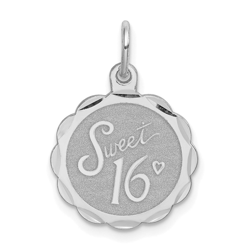 Solid;Die struck;Engravable;Sterling silver;Faceted