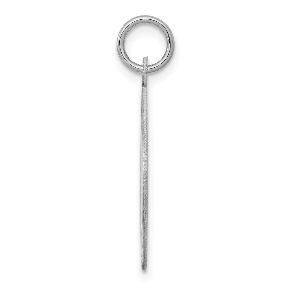 Sterling Silver Rhodium-plated Happy Birthday Disc Charm