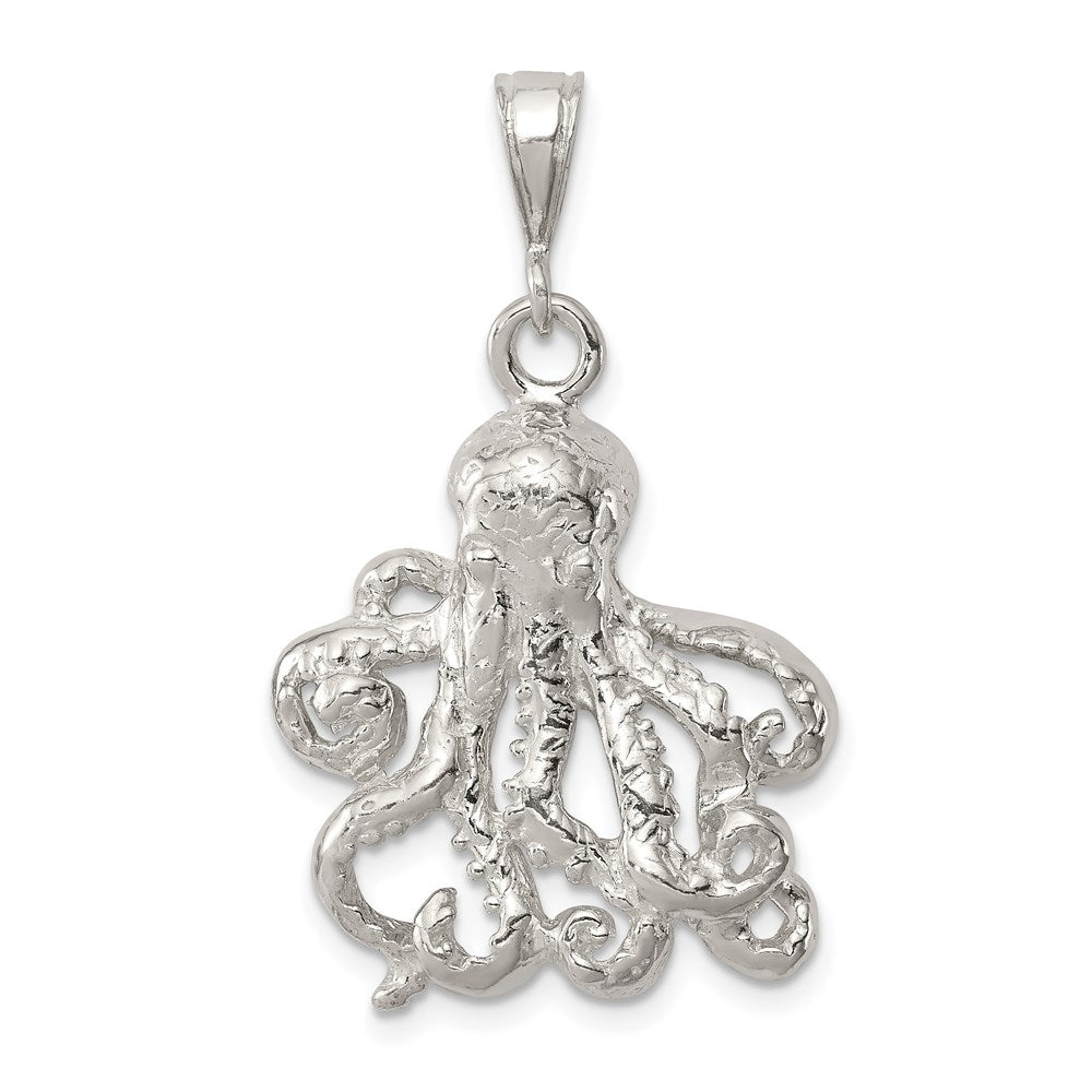Solid;Casted;Polished;Open back;Sterling silver;Textured;Fits up to 4mm