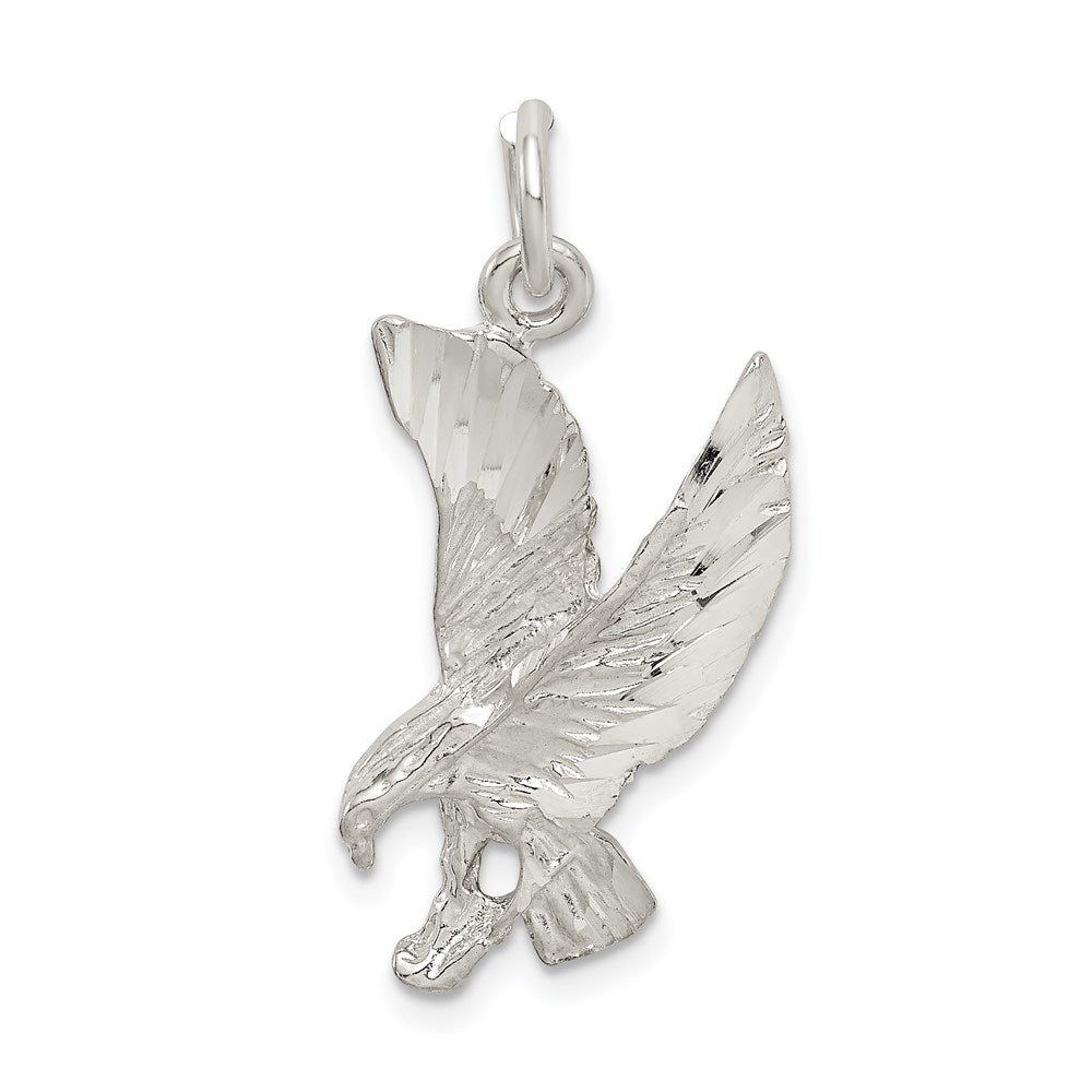 Solid;Casted;Diamond-cut;Sterling silver;Textured back