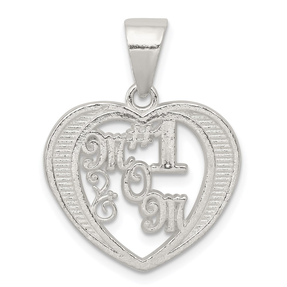 Solid;Casted;Open back;Sterling silver;Polished & satin;Heart;Flat;Fits up to 3mm