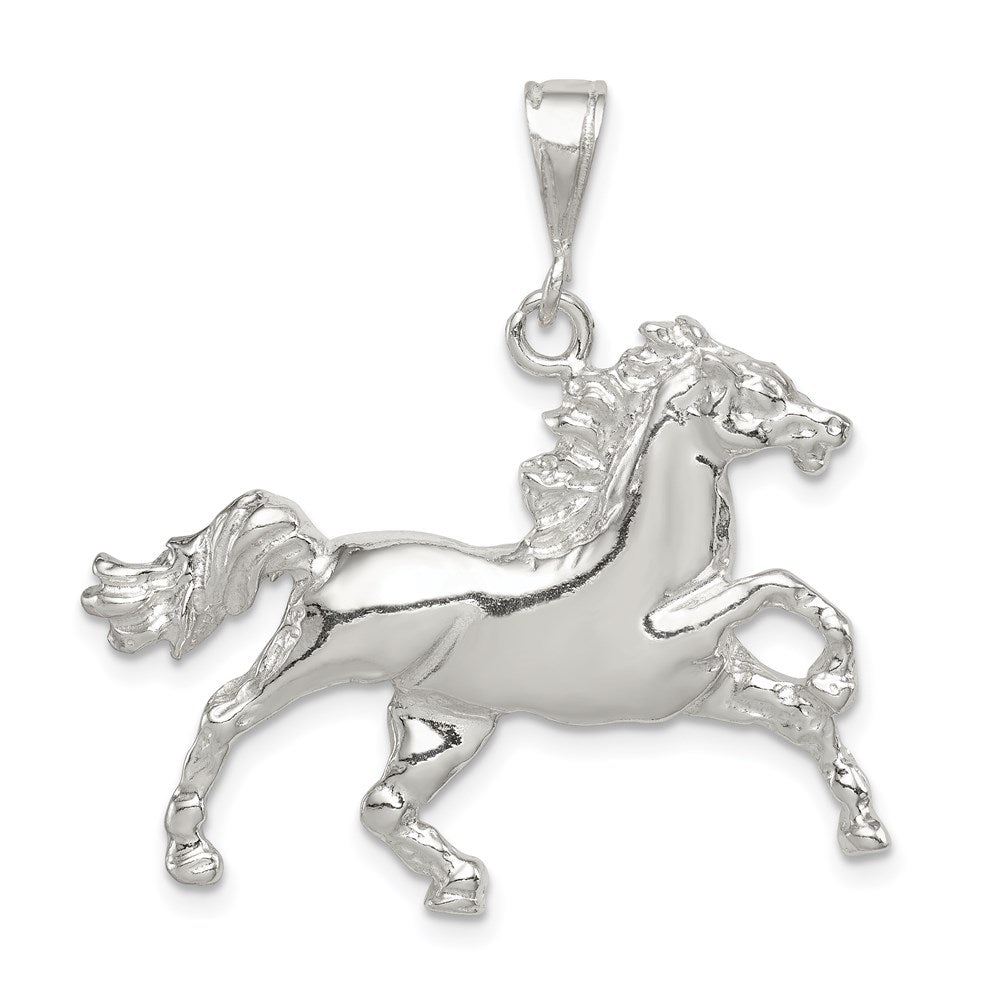 Solid;Casted;Polished;Open back;Sterling silver