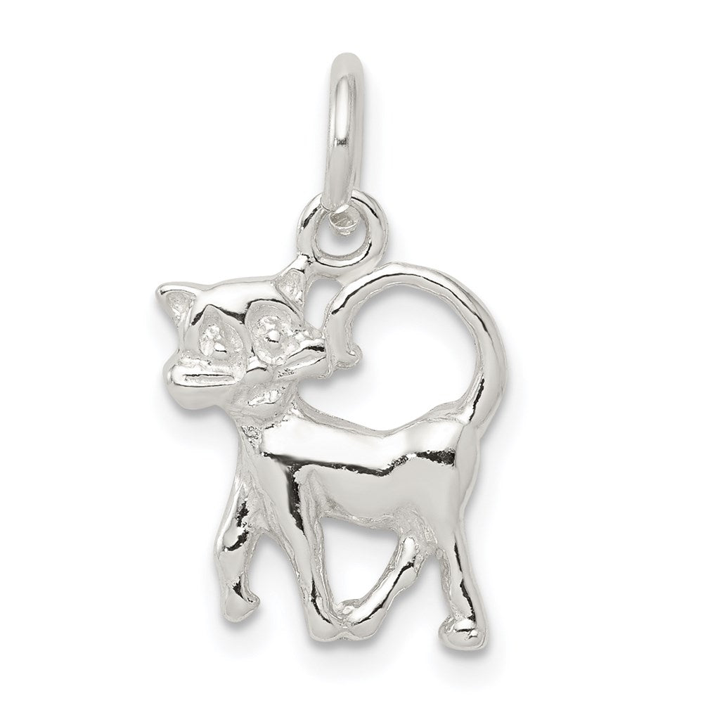 Solid;Casted;Open back;Sterling silver