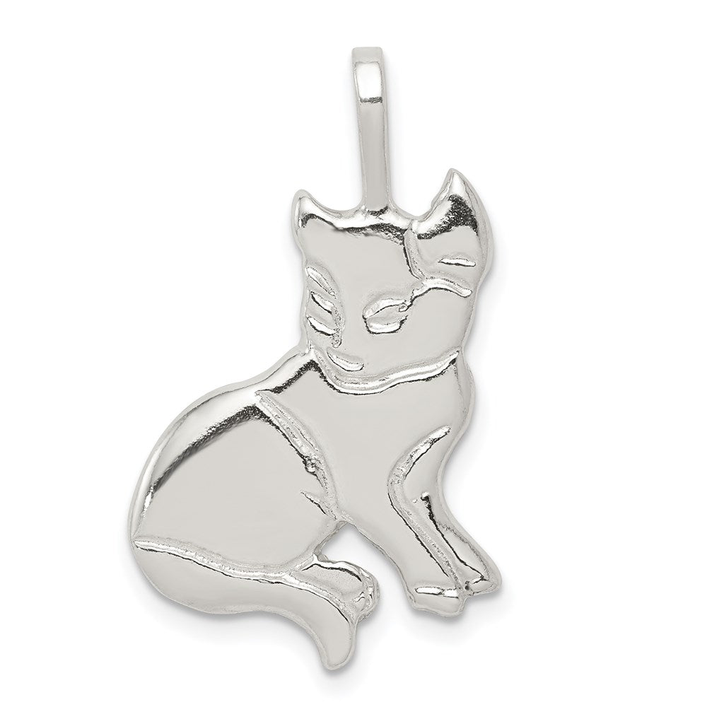 Solid;Casted;Polished;Open back;Sterling silver