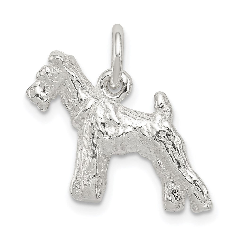 Solid;Casted;Polished;3-D;Sterling silver