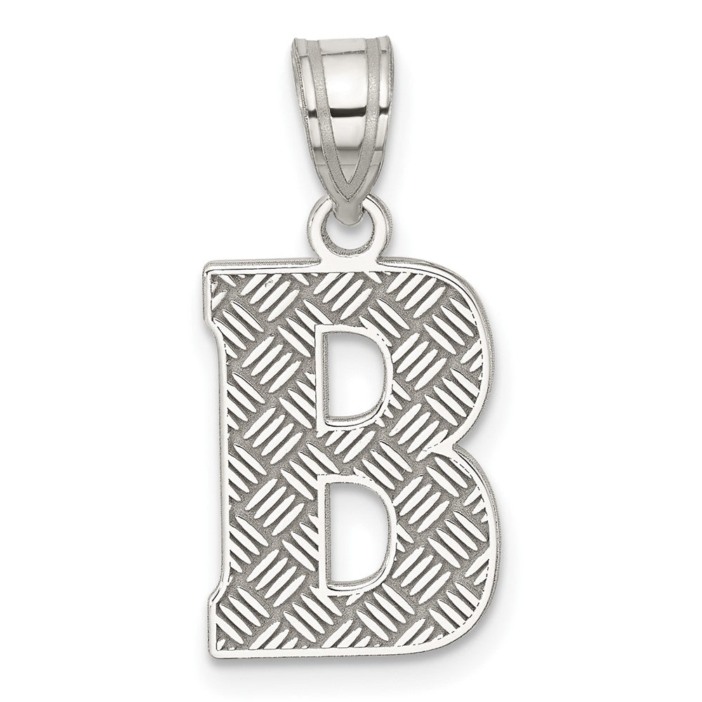 Solid;Casted;Polished;Sterling silver;Patterned;Fits up to 3mm