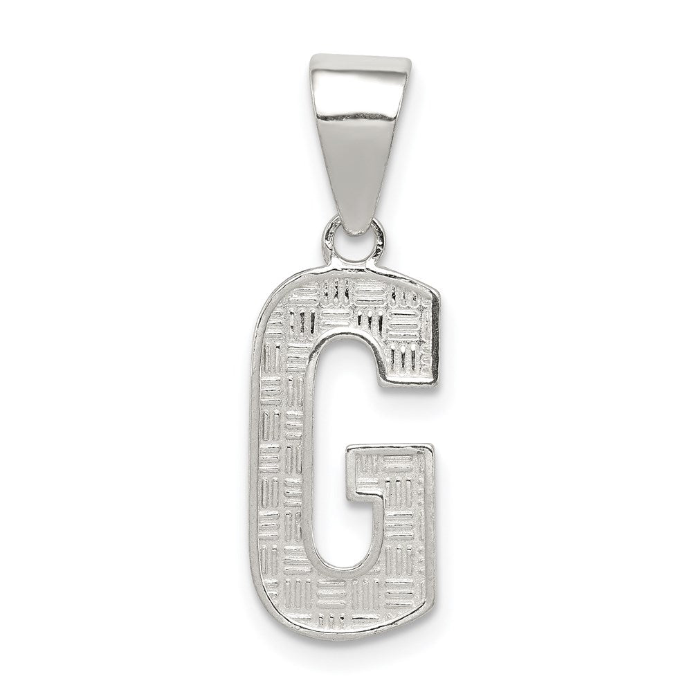 Solid;Casted;Polished;Sterling silver;Patterned;Fits up to 3mm