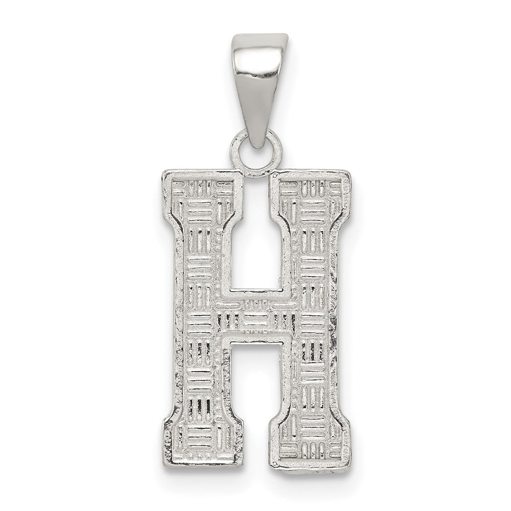 Solid;Casted;Polished;Sterling silver;Patterned;Fits up to 3mm