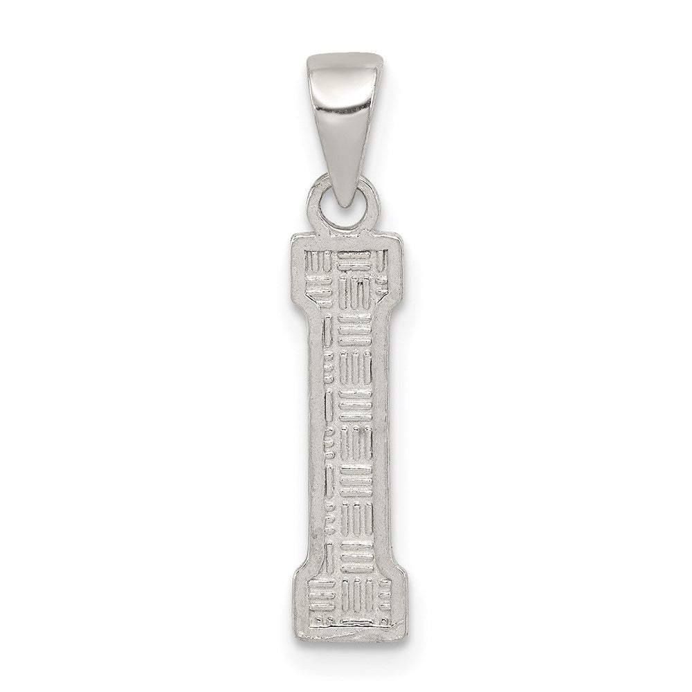 Solid;Casted;Polished;Sterling silver;Patterned;Fits up to 3mm