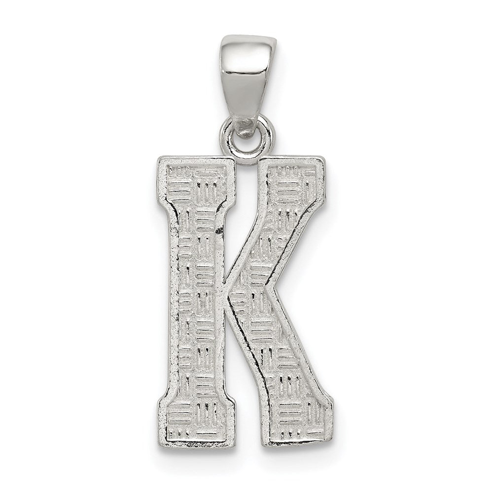 Solid;Casted;Polished;Sterling silver;Patterned;Fits up to 3mm