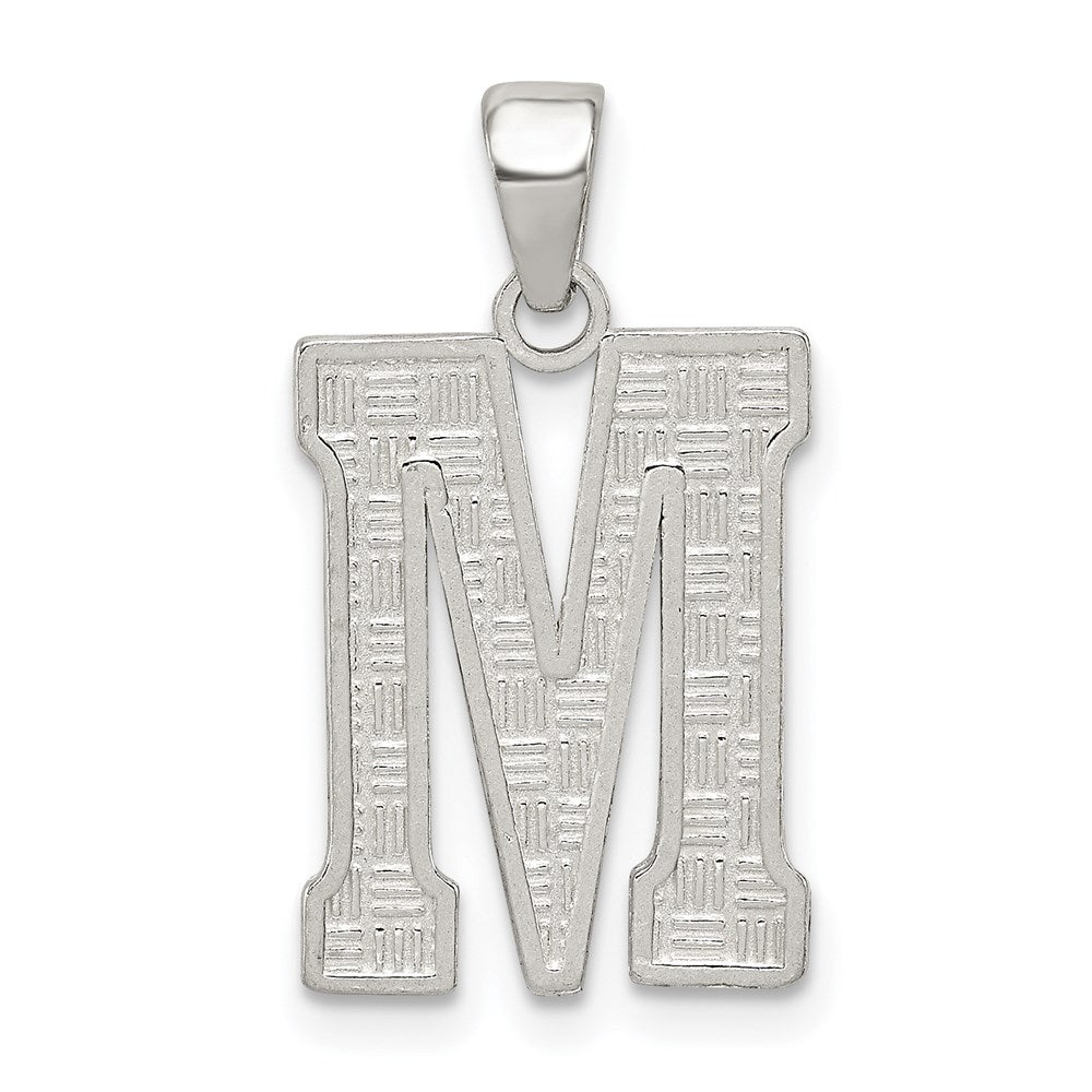 Solid;Casted;Polished;Sterling silver;Patterned;Fits up to 3mm