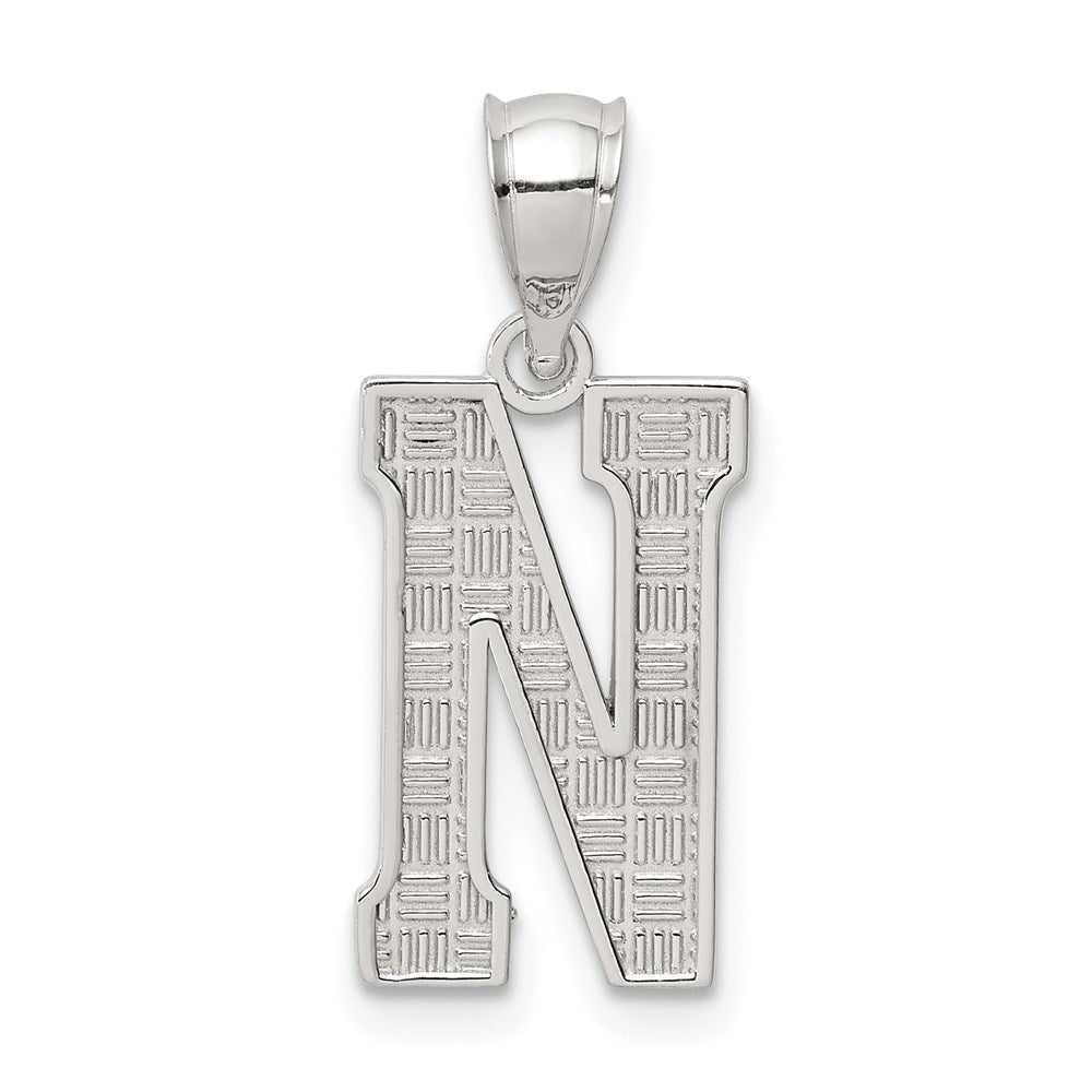 Solid;Casted;Polished;Sterling silver;Patterned;Fits up to 3mm