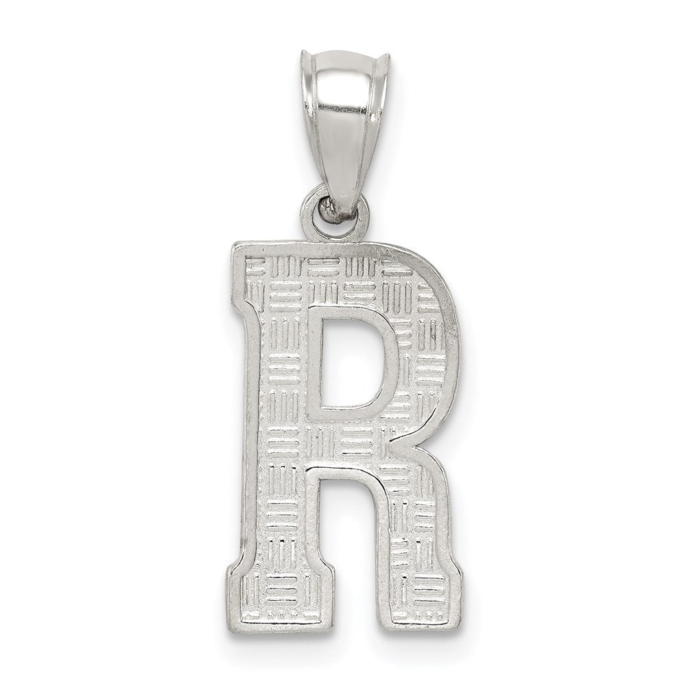Solid;Casted;Polished;Sterling silver;Patterned;Fits up to 3mm