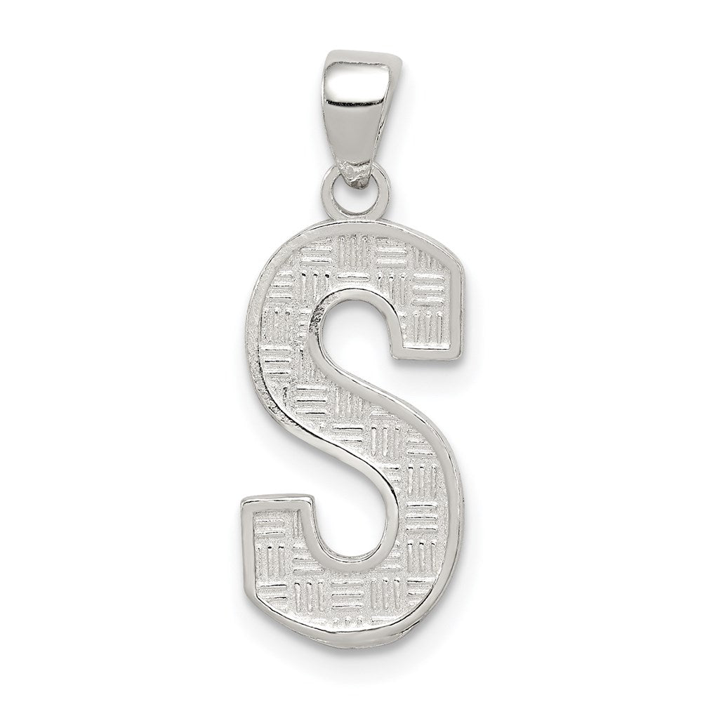 Solid;Casted;Polished;Sterling silver;Patterned;Fits up to 3mm