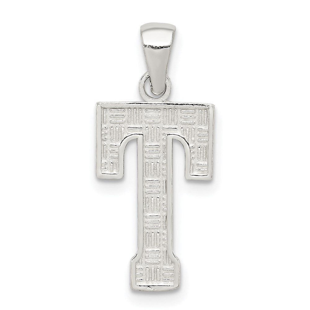 Solid;Casted;Polished;Sterling silver;Patterned;Fits up to 3mm