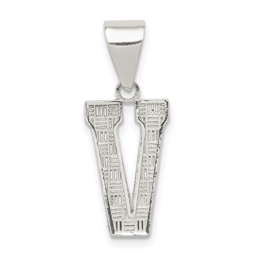 Solid;Casted;Polished;Sterling silver;Patterned;Fits up to 3mm
