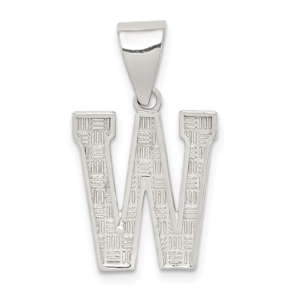 Solid;Casted;Polished;Sterling silver;Patterned;Fits up to 3mm