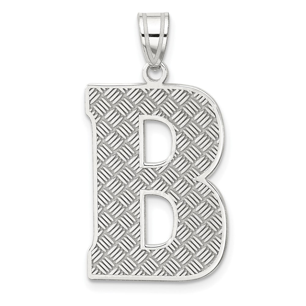 Solid;Casted;Polished;Sterling silver;Patterned;Fits up to 3mm