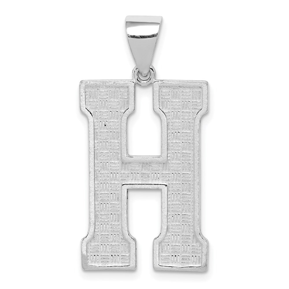 Solid;Casted;Polished;Sterling silver;Patterned;Fits up to 4mm