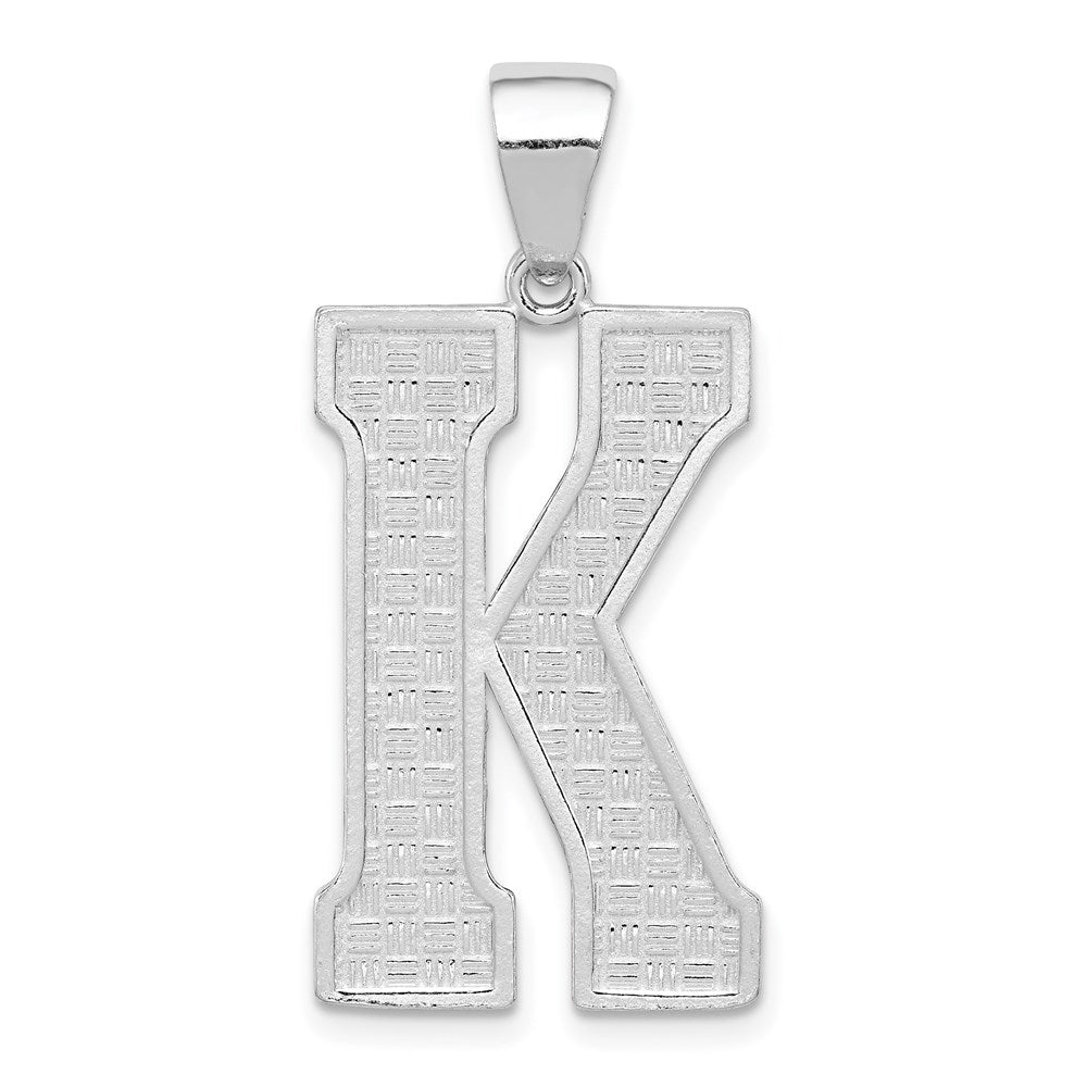 Solid;Casted;Polished;Sterling silver;Patterned;Fits up to 4mm
